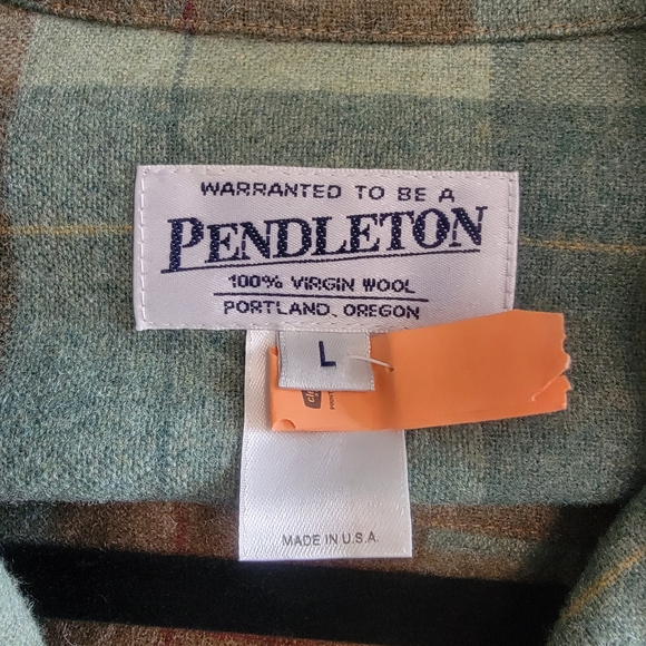 Pendleton Women's Plaid Wool Jacket - Green and Brown - Picture 4 of 8